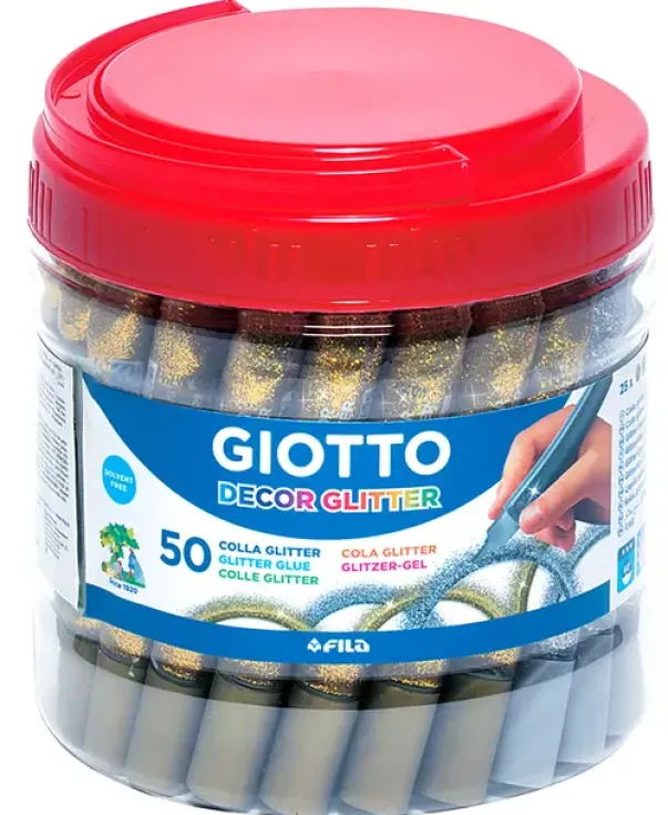 Glitterlim gull og sølv