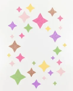 Glitterpapp pastell 24 x 34 cm