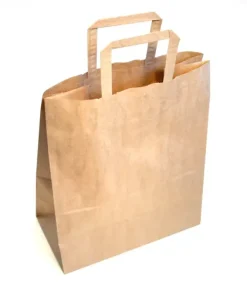 Gråpapirpose store med håndtak