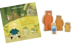 Gullhår og de tre bjørnene bok m figurer