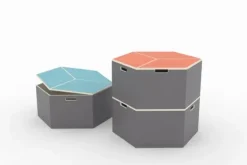 Hexa modul oppbevaringsboks orange