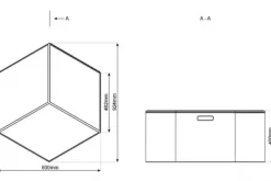 Hexa modul oppbevaringsboks blå