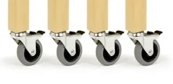 Hjulsett til bordben 4 stk