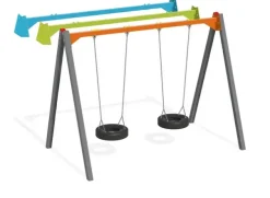 Huskestativ dobbelt i metall grønn