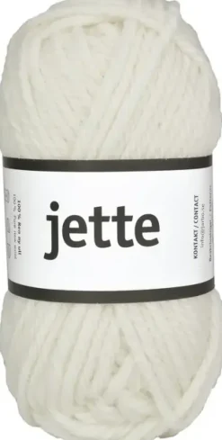 Jette ullgarn hvit