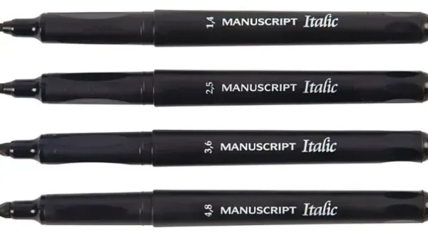 Kalligrafi tusj 4-pakk