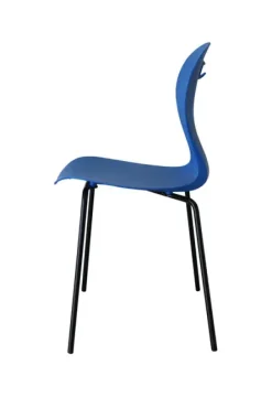 Karoline M stol blå/sort