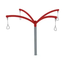 Karusell med 4 håndtak rød