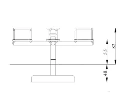 Karusell med 4 seter