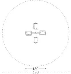 Karusell med 4 seter