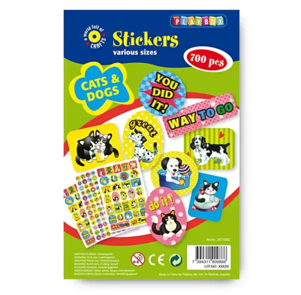 Klistremerker katter og hunder