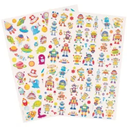 Klistremerker roboter og romvesener