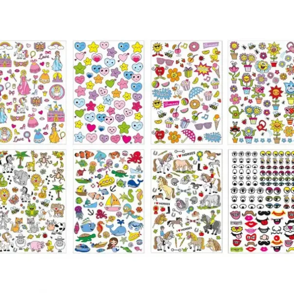 Klistremerker stor mix