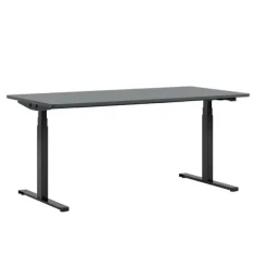 Kontorpult heve senk antrasitt grå