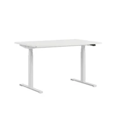 Kontorpult heve senk hvit