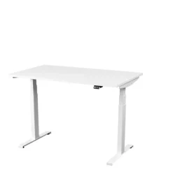 Kontorpult heve senk hvit
