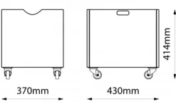 Kubus lekekasse med hjul