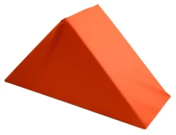 Kulør byggekloss triangel bomull gul