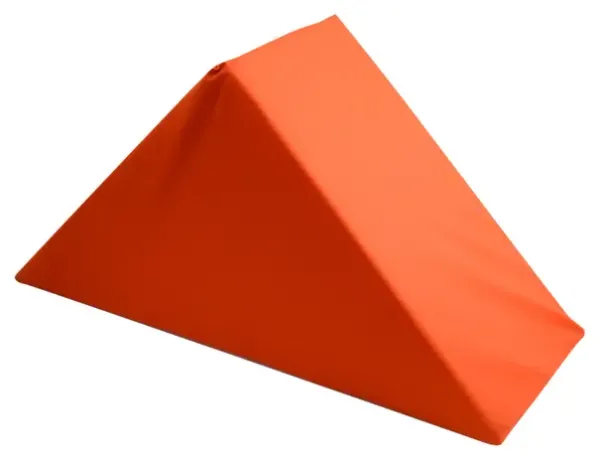 Kulør byggekloss triangel bomull gul