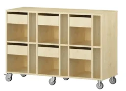 Labyrint elevreol 6 plasser bjørk