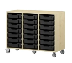 Labyrint skuffereol 21 skuffer bjørk