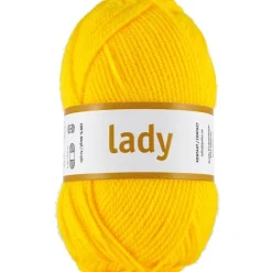 Lady akrylgarn gul