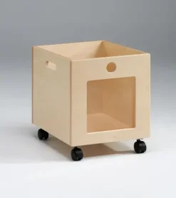 Lekekasse bjerk kryssfiner m/hjul