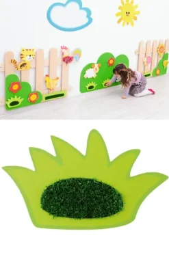 Lekeveggdekorasjon liten gresstue