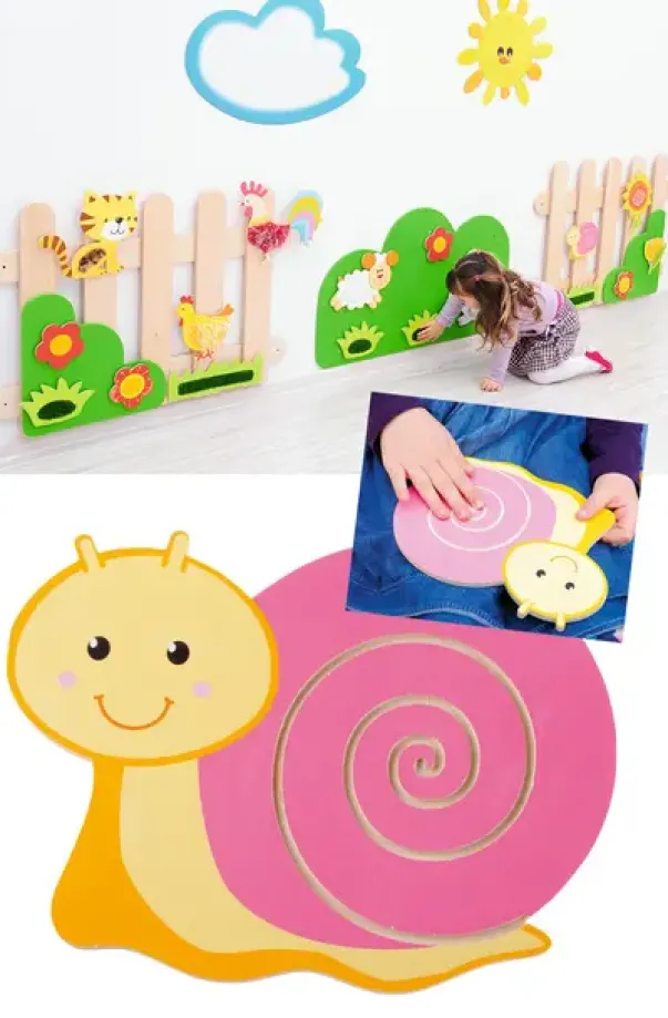 Lekeveggdekorasjon snegle