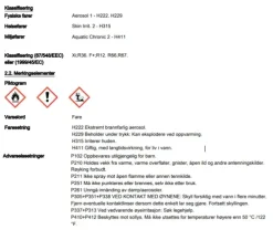 Limspray montering non-permanent