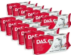 Lufttørkende leire hvit storpakke