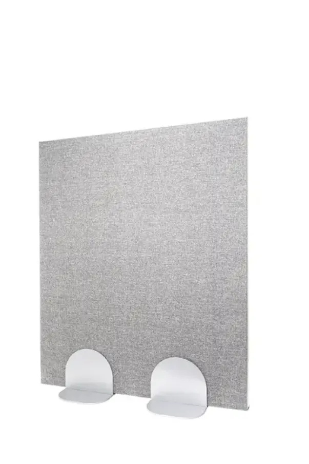 Lydabsorberende skillevegg grå