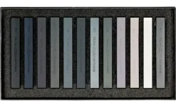 Lyra pastellkritt gråtoner