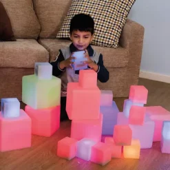 Lysende byggeklosser