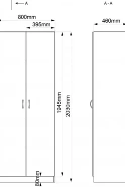 Madrasskap med dører