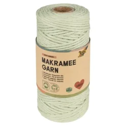 Makramégarn lys grønn