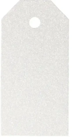 Manillamerker hvit glitter