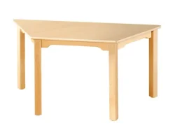 Marius laminatbord halv sekskant lys blå