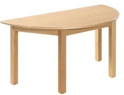 Marius laminatbord halvrundt hvit