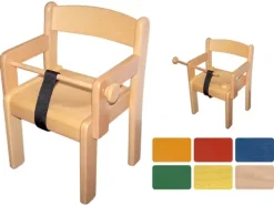 Marius stol med armlener og bøyle rød