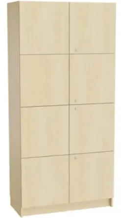 Materialskap med 8 dører