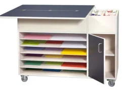 Materialvogn med bord