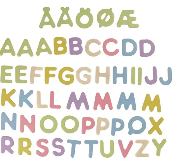 Micki magnetbokstaver i tre