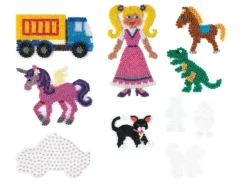 Midi perlebrett figurer og kjøretøy