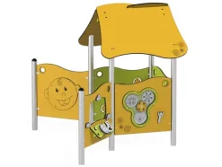 Milo lekehus med aktivitetspaneler