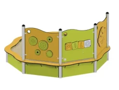 Milo sandkasse med aktivitetspaneler