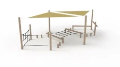 Mini balansebane med solseil