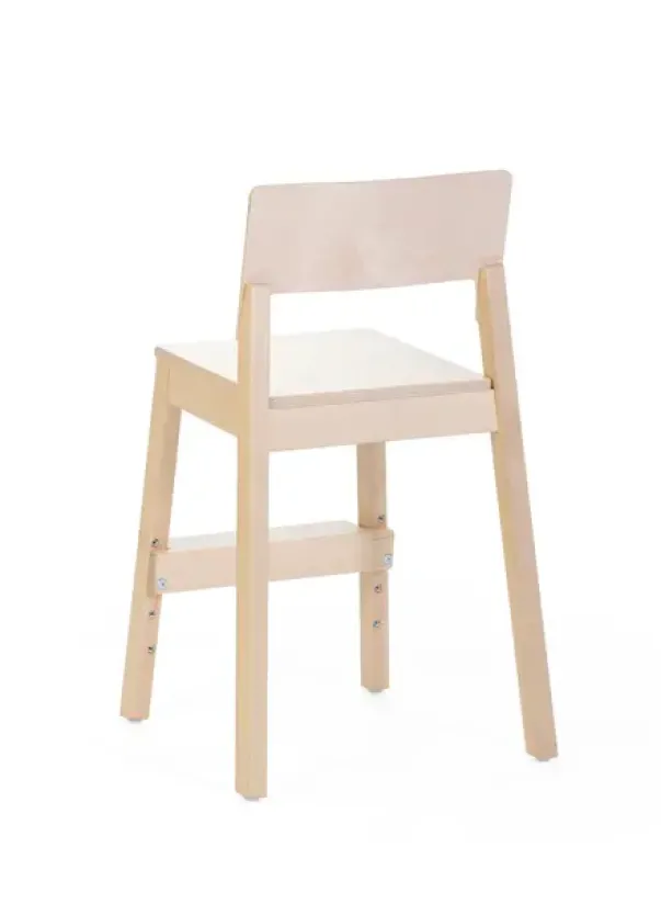 Mio stol med fotbrett natur