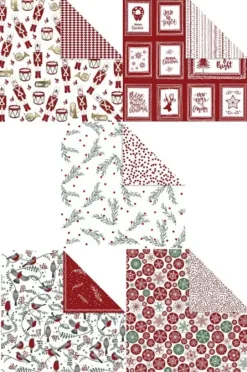 Mønstret papir julepakke