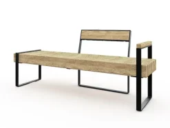 Momentum benk med halv rygg og armlene